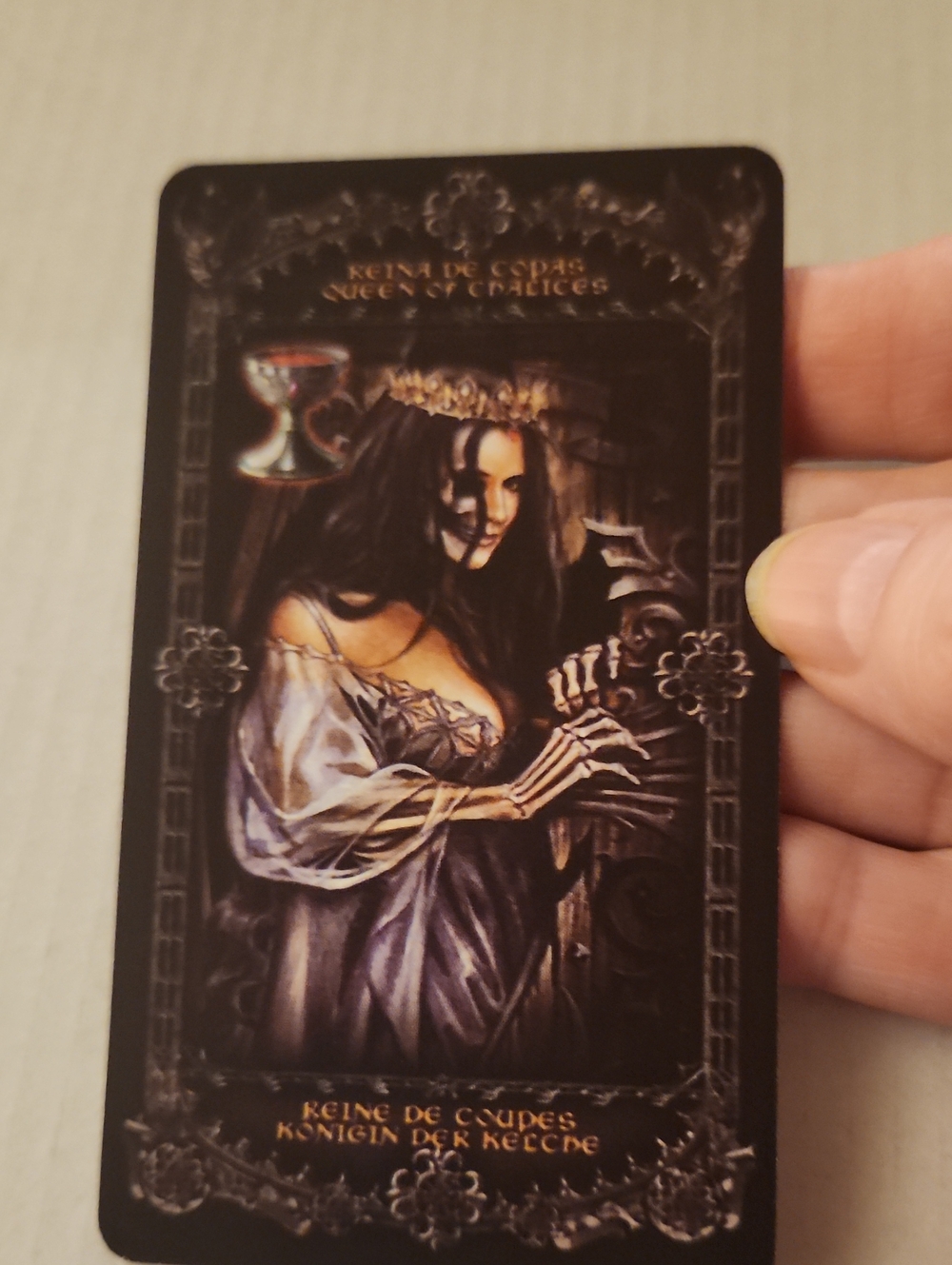 Alchemy 1977 England Tarot Card - Black & Purple Artwork